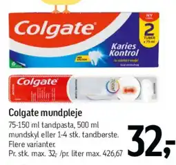 Føtex Colgate mundpleje tilbud