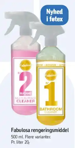 Føtex Fabulosa rengøringsmiddel tilbud
