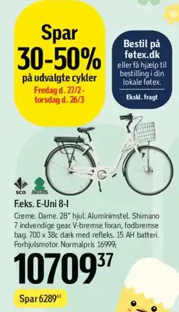 Føtex E-Uni 8-I elcykel tilbud
