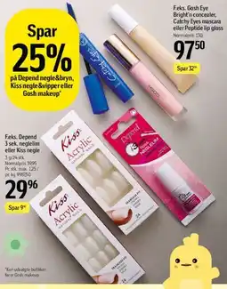 Føtex Gosh Eye Bright'n concealer / Catchy Eyes mascara / Peptide lip gloss tilbud