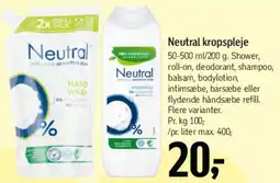 Føtex Neutral kropspleje tilbud