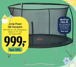 Føtex Jump Power 366 trampolin tilbud