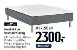 Føtex Nordisk Fjer boxmadrasseng tilbud