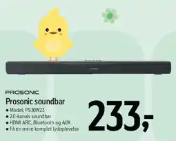 Føtex Prosonic soundbar (Model PS30W23) tilbud