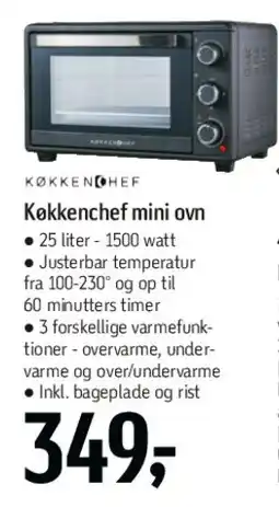 Føtex Køkkenchef mini ovn tilbud