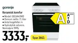 Føtex Keramisk komfur tilbud