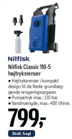 Føtex Nilfisk Classic 110-5 højtryksrenser tilbud