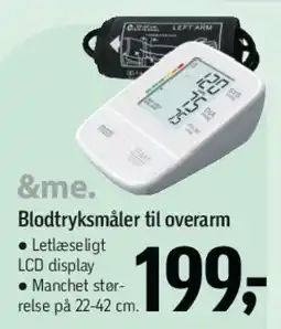 Føtex &me. Blodtryksmåler til overarm tilbud