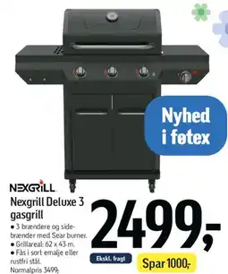 Føtex Nexgrill Deluxe 3 gasgrill tilbud
