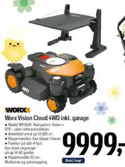 Føtex Worx Vision Cloud 4WD inkl. garage tilbud