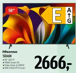Føtex Hisense 58A6N tilbud