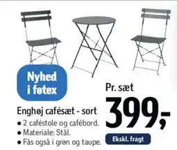 Føtex Engehøj cafésæt - sort tilbud