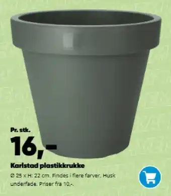 Bilka Karlstad plastikkrukke tilbud