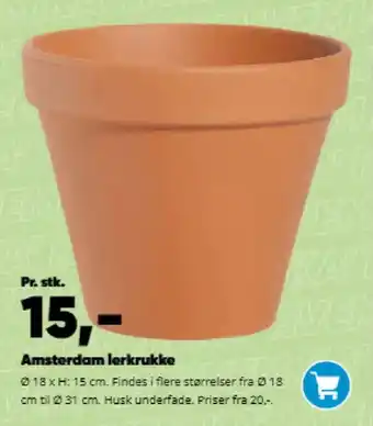 Bilka Amsterdam lerkrukke tilbud