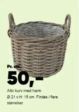 Bilka Albi kurv med hank tilbud