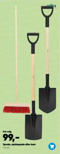Bilka Spade, spidsspade eller kost tilbud