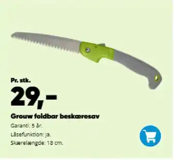 Bilka Grouw foldbar beskæresav tilbud