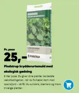 Bilka Pindstrup krydderurtemuld med skologisk gødning tilbud