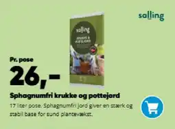 Bilka Sphagnumfri krukke og pottejord tilbud