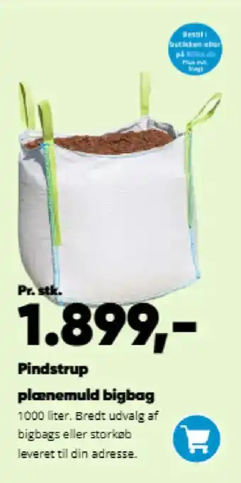 Bilka Pindstrup plænemuld bigbag tilbud