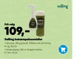 Bilka Salling bekæmpelsesmidler tilbud