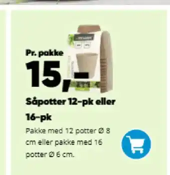 Bilka Såpotter 12-pk eller 16-pk tilbud