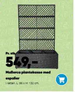 Bilka Mallorca plantekasse med espalier tilbud
