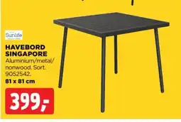 jem & fix Havebord singapore tilbud