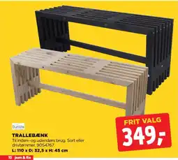 jem & fix Trallebænk tilbud