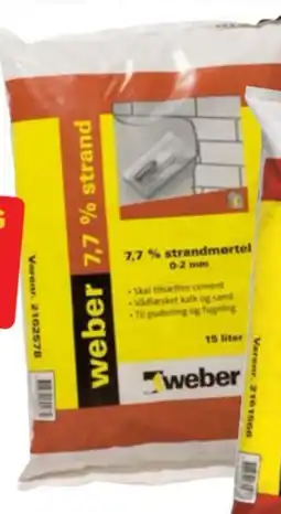 jem & fix Weber Strandmørtel 7,7% tilbud
