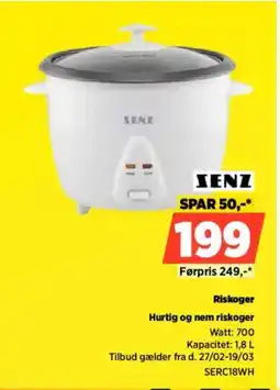 Power SENZ Riskoger SERC18WH tilbud