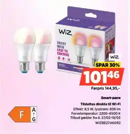 Power Smart-pære WIZBE27A60R2 tilbud