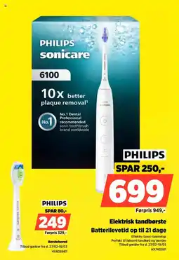 Power PHILIPS Elektrisk tandbørste HX740001 tilbud