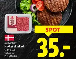 Lidl MADVÆRKET Hakket oksekød tilbud