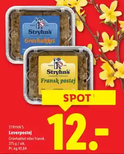 Lidl STRYHN'S Leverpostej tilbud