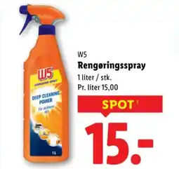 Lidl W5 Rengøringsspray tilbud