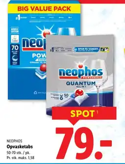Lidl NEOPHOS Opvasketabs tilbud