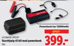 Lidl ULTIMADE SPEED® Starthjælp til bil med powerbank tilbud