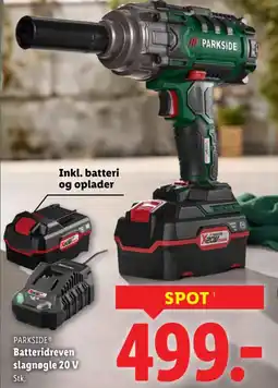 Lidl PARKSIDE® Batteridreven slagnøgle 20 V tilbud
