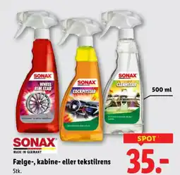 Lidl SONAX Fælge-, kabine- eller tekstilrens tilbud