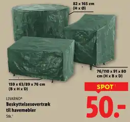 Lidl LIVARNOⓇ Beskyttelsesovertræk til havemøbler tilbud