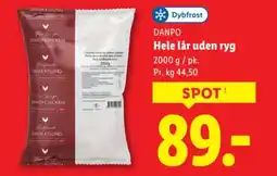Lidl DANPO Hele lår uden ryg tilbud