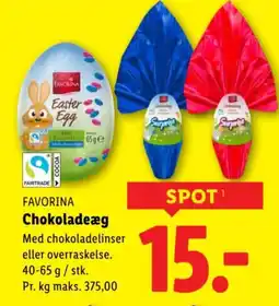 Lidl FAVORINA Chokoladeæg tilbud