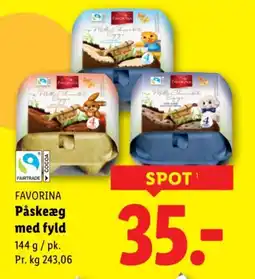 Lidl FAVORINA Påskeæg med fyld tilbud