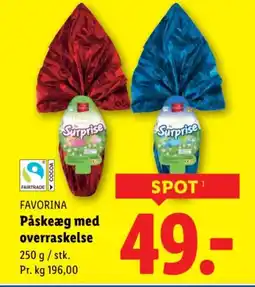 Lidl FAVORINA Påskeæg med overraskelse tilbud