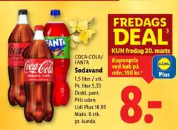 Lidl COCA-COLA/ FANTA Sodavand tilbud