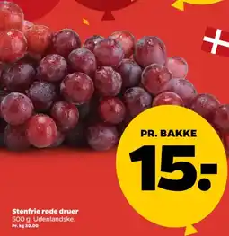 Netto Stenfrie røde druer tilbud