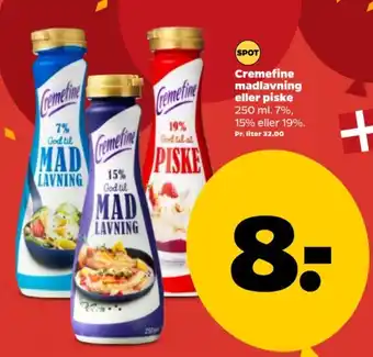 Cremefine madlavning eller piske