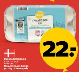 Netto Danske frilandsæg tilbud