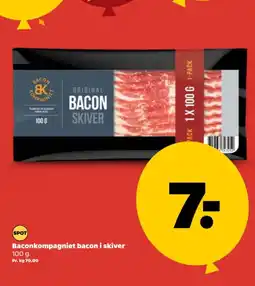 Netto Baconkompagniet bacon i skiver tilbud